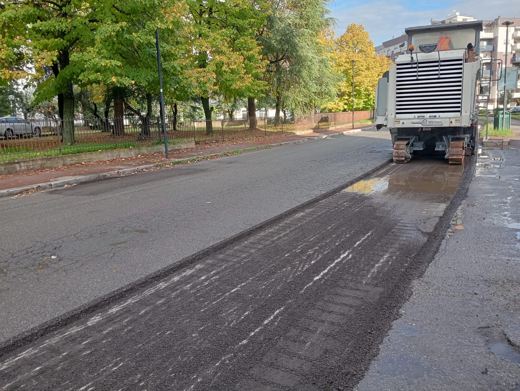 Bitumazione sul territorio comunale