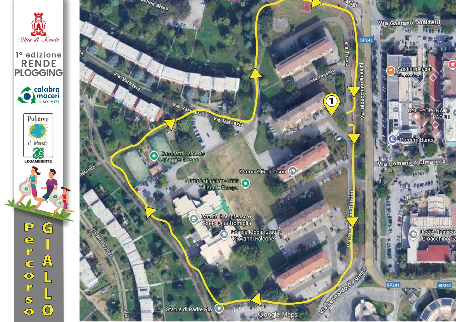 Correre, camminare e prendersi cura della propria Città.